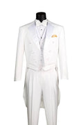 White Tails Tuxedo 3-Piece Regular Fit Suit – Maestro Collection - Upscale Men's Fashion